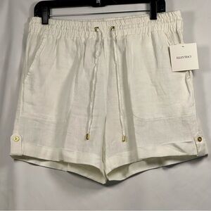 Ellen Tracy Women’s Cream Linen Drawstring